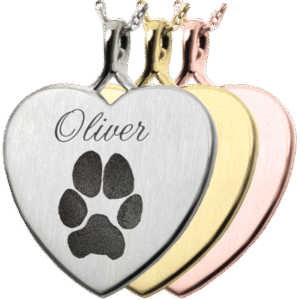 Heart with Actual Paw Print